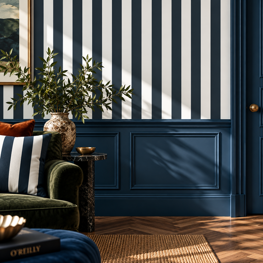 O’Reilly Blue Stripe Wallpaper