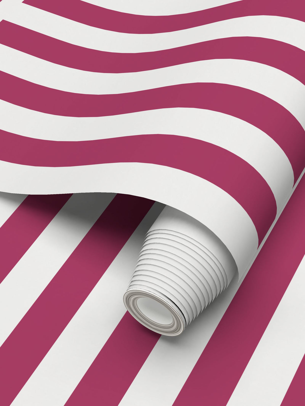 O’Reilly Raspberry Stripe Wallpaper
