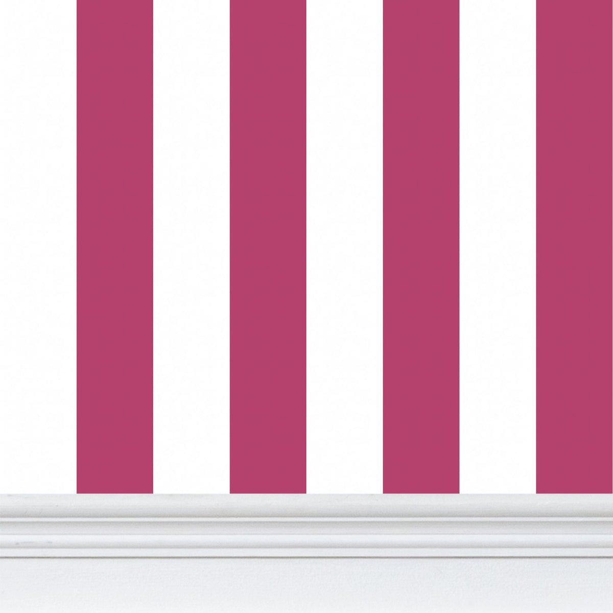 O’Reilly Raspberry Stripe Wallpaper
