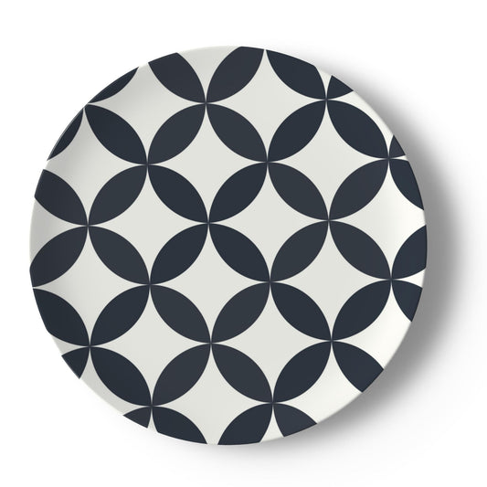 Statement 12.5” O’Reilly Blue Frond Decorative Plate