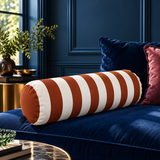 O’Reilly Copper Stripe XL Bolster Cushion
