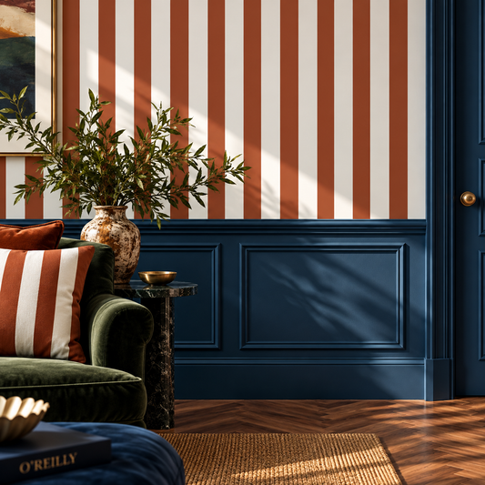 O’Reilly Copper Stripe Wallpaper